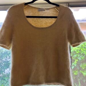 Angora cream vintage top